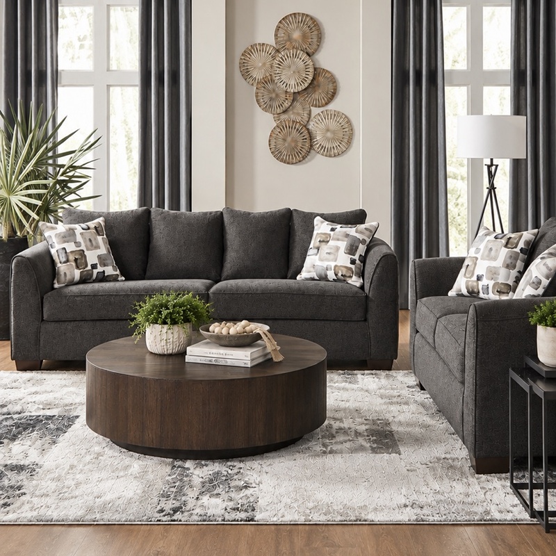 Sofa/Loveseat  Gris Oscuro