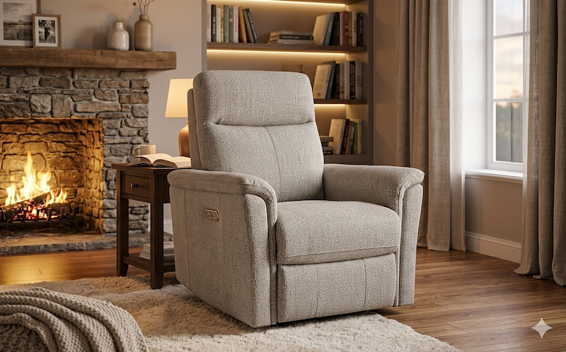 Sillón Reclinable- Gris claro