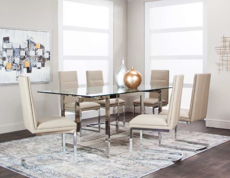 comedor beige moderno