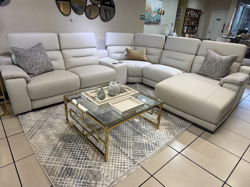 Seccional de Cuero Reclinable