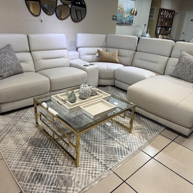 Seccional de Cuero Reclinable