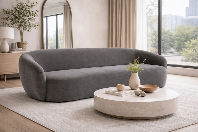 Sofa Curvo - Gris